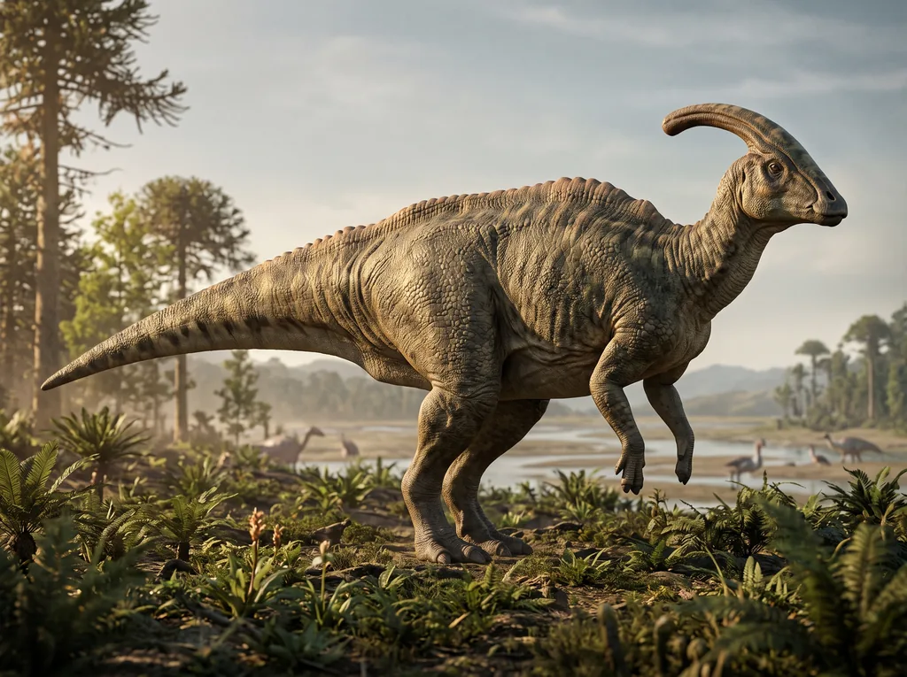 พาราซอโรโลฟัส (Parasaurolophus)